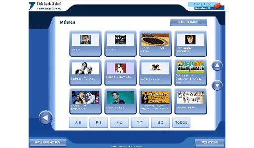 Interactive Kiosk screen - TickTackTicket